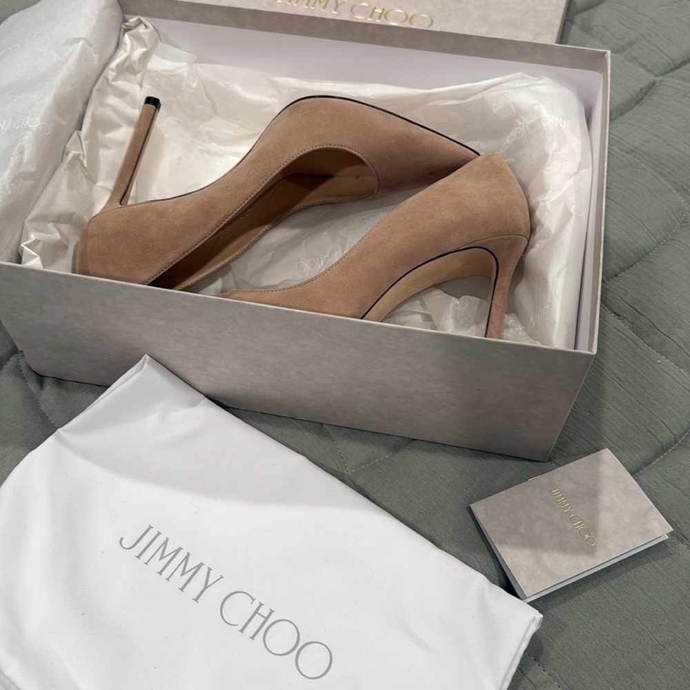 Jimmy Choo suede heels